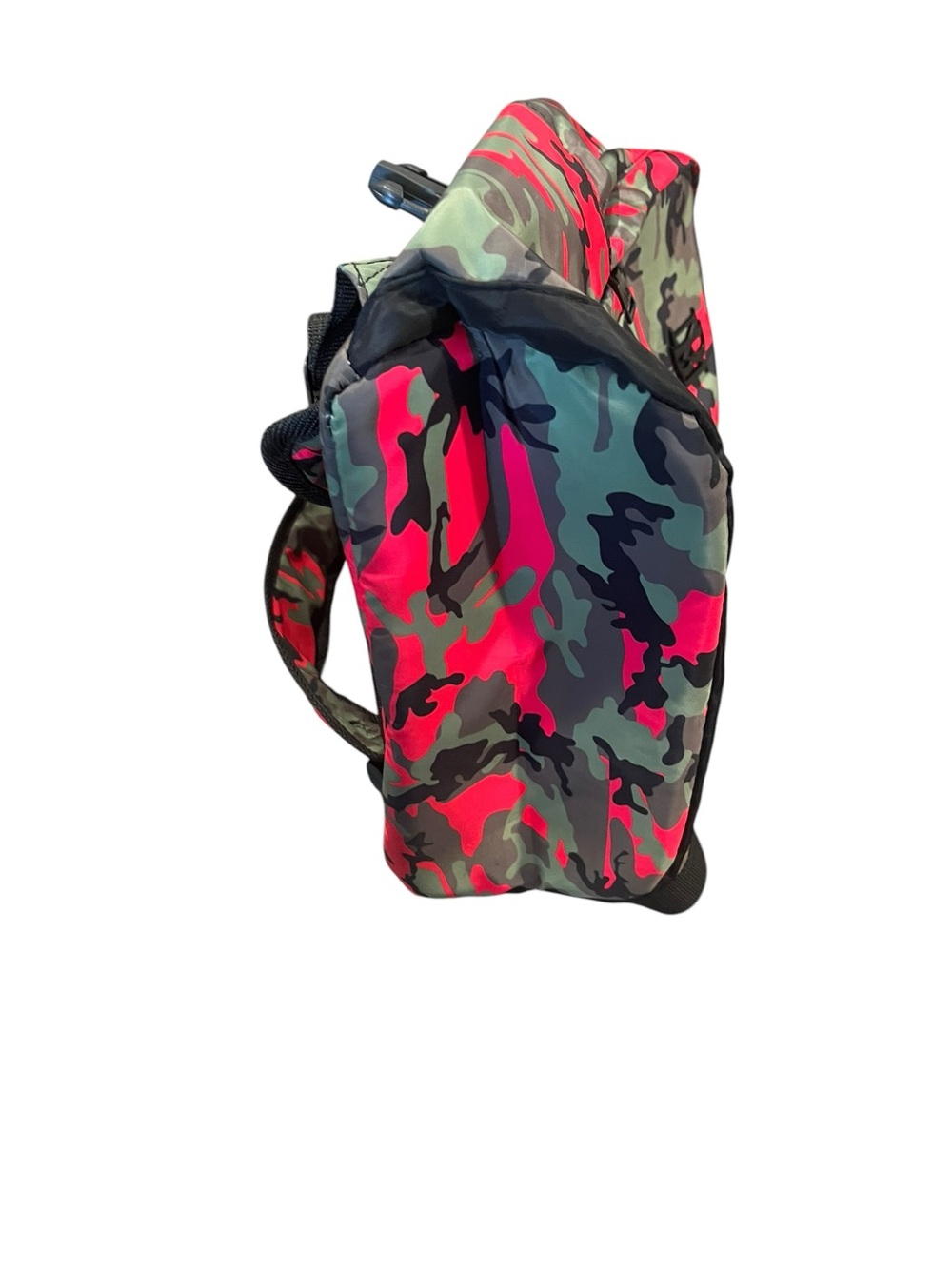 Badgley Mischka Nylon Pink Camo Backpack Lightweight Book Bag School - Picture 7 of 12